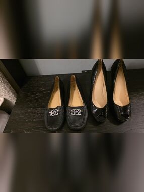 Michael Kors Loafers + Calvin Klein Heels | Black | Size 8